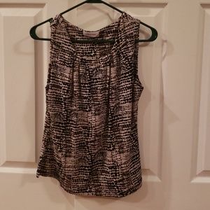 Calvin Klein M sleeveless animal print top